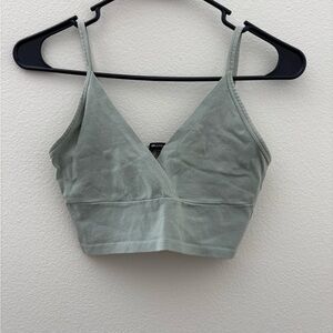 Brandy Melville Green Cropped Tank Top